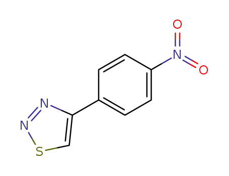 Molecular Structure of 82894-98-2 (4-(4-NITROPHENYL)-1,2,3-THIADIAZOLE)