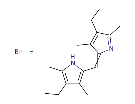 Molecular Structure of 7375-42-0 (3-ethyl-5-[(Z)-(4-ethyl-3,5-dimethyl-2H-pyrrol-2-ylidene)methyl]-2,4-dimethyl-1H-pyrrole)
