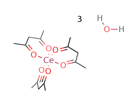 Molecular Structure of 15653-01-7 (CERIUM ACETYL ACETONATE)