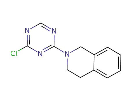 Molecular Structure of 1211479-85-4 (2-(4-chloro-1,3,5-triazin-2-yl)-1,2,3,4-tetrahydroisoquinoline)
