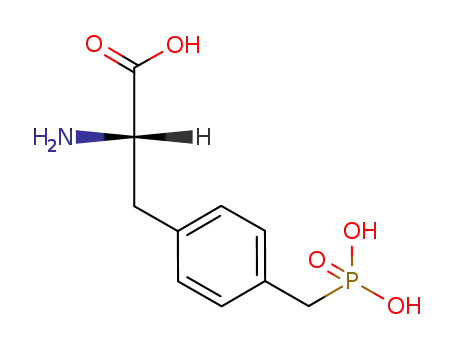 Molecular Structure of 142434-81-9 (4-Phosphonomethyl-L-Phenylalanine)