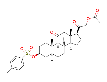 (3β,5α)-21-(acetyloxy)-3-{[(4-methylphenyl)sulfonyl]oxy}pregnane-11,20-dione