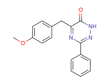 1,2,4-TRIAZIN-6(1H)-ONE,5-[(4-METHOXYPHENYL)METHYL]-3-PHENYL-CAS