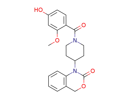 1-[1-(4-Hydroxy-2-methoxy-benzoyl)-piperidin-4-yl]-1,4-dihydro-benzo[d][1,3]oxazin-2-one