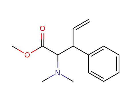 Molecular Structure of 52893-39-7 (Phenylalanine, b-ethenyl-N,N-dimethyl-, methyl ester)