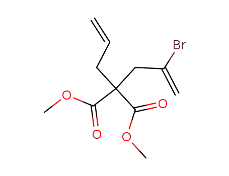 Molecular Structure of 81230-94-6 (Propanedioic acid, (2-bromo-2-propenyl)-2-propenyl-, dimethyl ester)