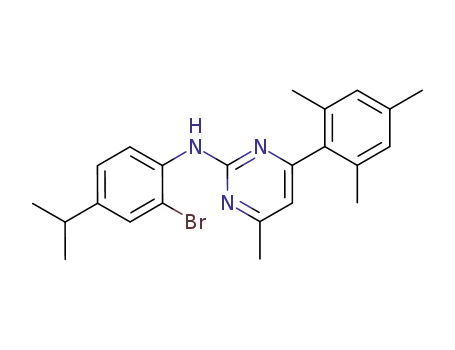 N-[2-Bromo-4-(1-methylethyl)phenyl]-4-(2,4,6-trimethylphenyl)-6-methyl-2-pyrimidineamine