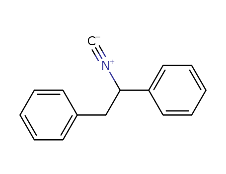 3128-88-9,Benzene,1,1'-(1-isocyano-1,2-ethanediyl)bis-,Ethylisocyanide, 1,2-diphenyl- (7CI,8CI); Phenethyl isocyanide, a-phenyl-