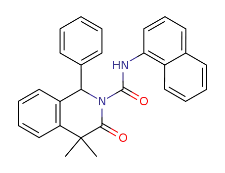 2(1H)-Isoquinolinecarboxamide,
3,4-dihydro-4,4-dimethyl-N-1-naphthalenyl-3-oxo-1-phenyl-