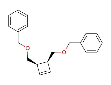Molecular Structure of 161395-11-5 (Benzene, 1,1'-[3-cyclobutene-1,2-diylbis(methyleneoxymethylene)]bis-,
cis-)