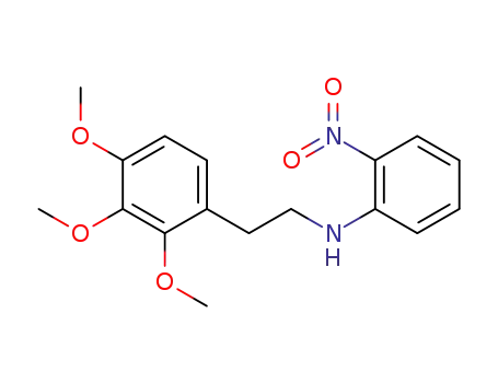 1-<2.3.4-Trimethoxy-phenaethylamino>-2-nitro-benzol