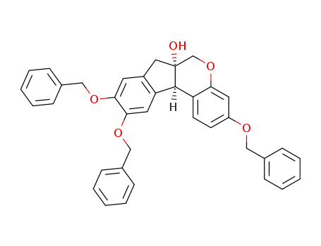 (6aS,11bR)-3,9,10-Tris-benzyloxy-7,11b-dihydro-indeno[2,1-c]chromen-6a-ol