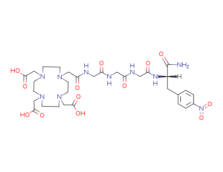 1,4,7,10-TETRAAZACYCLODECANE-N,N',N',N'-TETRAACETIC ACID-GLYCYL-GLYCYL-GLYCYL-(4-NITROPHENYL)ALANINE AMIDECAS