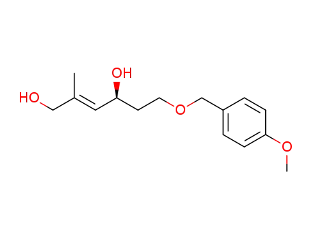 Molecular Structure of 208586-48-5 ((E)-(S)-6-(4-Methoxy-benzyloxy)-2-methyl-hex-2-ene-1,4-diol)