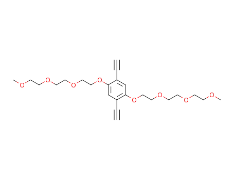 Molecular Structure of 444823-79-4 (Benzene, 1,4-diethynyl-2,5-bis[2-[2-(2-methoxyethoxy)ethoxy]ethoxy]-)