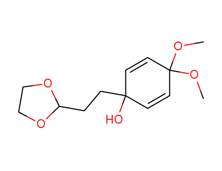 1-(2-[1,3]Dioxolan-2-yl-ethyl)-4,4-dimethoxy-cyclohexa-2,5-dienol