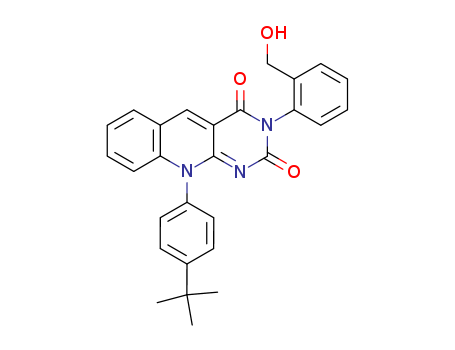 Pyrimido[4,5-b]quinoline-2,4(3H,10H)-dione,  10-[4-(1,1-dimethylethyl)phenyl]-3-[2-(hydroxymethyl)phenyl]-, (S)-