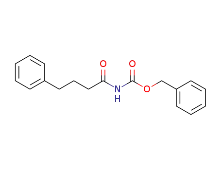 Molecular Structure of 197173-15-2 (Carbamic acid, (1-oxo-4-phenylbutyl)-, phenylmethyl ester)