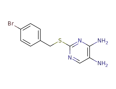 2-(4-Bromo-benzylsulfanyl)-pyrimidine-4,5-diamine