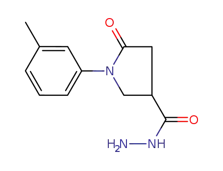 Molecular Structure of 956593-14-9 (1-(3-Methylphenyl)-5-oxopyrrolidine-3-carbohydrazide)