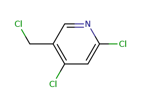 Molecular Structure of 73998-96-6 (2,4-DICHLORO-5-(CHLOROMETHYL)-PYRIDINE)