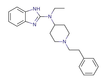 Molecular Structure of 73736-02-4 (1H-Benzimidazol-2-amine, N-ethyl-N-[1-(2-phenylethyl)-4-piperidinyl]-)