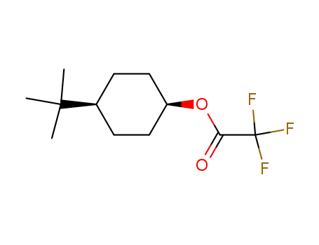 Molecular Structure of 7556-86-7 (Acetic acid, trifluoro-, 4-(1,1-dimethylethyl)cyclohexyl ester, cis-)