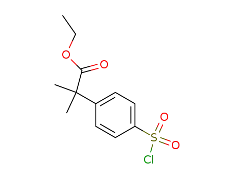 ethyl 2-(4-chlorosulfonylphenyl)-2-methylpropionate