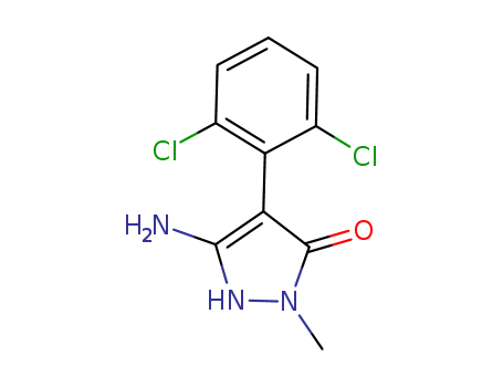 3H-Pyrazol-3-one, 5-amino-4-(2,6-dichlorophenyl)-1,2-dihydro-2-methyl-