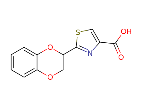 2-(2,3-DIHYDRO-1,4-BENZODIOXIN-2-YL)-1,3-THIAZOLE-4-CARBOXYLIC ACID, 90%+