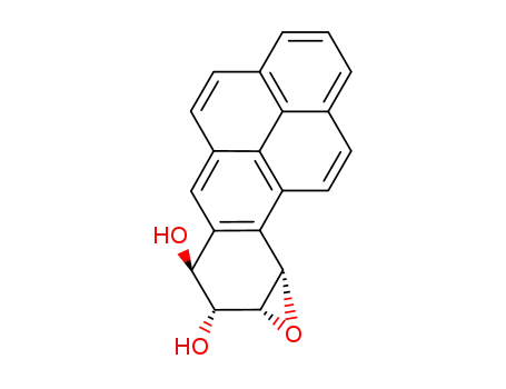 Molecular Structure of 58917-67-2 (+-7R,8T-DIHYDROXY-9T,-10T-EPOXY-7,8,9,10-TETRAHYDROBENZO(A.)