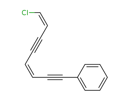 Molecular Structure of 400822-98-2 (Benzene, [(3Z,7Z)-8-chloro-3,7-octadiene-1,5-diynyl]-)