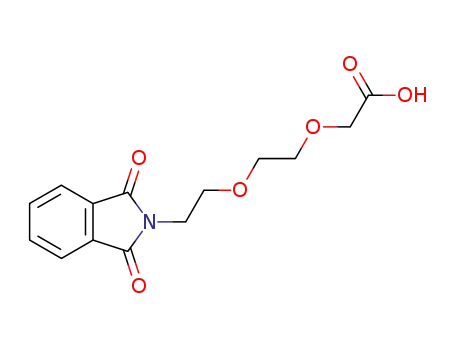 Molecular Structure of 75001-09-1 (2-[2-(2-Phthalimidoethoxy)ethoxy]acetic acid)