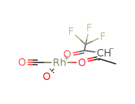 Molecular Structure of 18517-13-0 (Rhodium, dicarbonyl(1,1,1-trifluoro-2,4-pentanedionato-O,O)-)