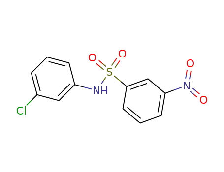 Molecular Structure of 87317-02-0 (Benzenesulfonamide, N-(3-chlorophenyl)-3-nitro-)