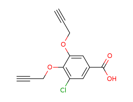 Benzoic acid, 3-chloro-4,5-bis(2-propynyloxy)-