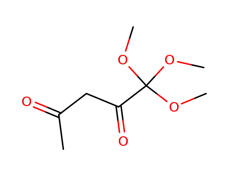 Molecular Structure of 104996-32-9 (2,4-Pentanedione, 1,1,1-trimethoxy-)