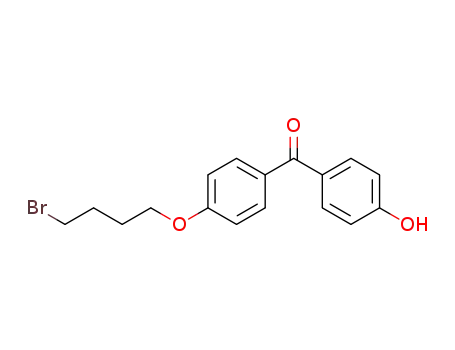 Molecular Structure of 339320-26-2 (Methanone, [4-(4-bromobutoxy)phenyl](4-hydroxyphenyl)-)