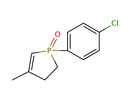 Molecular Structure of 195317-29-4 (1H-Phosphole, 1-(4-chlorophenyl)-2,3-dihydro-4-methyl-, 1-oxide)
