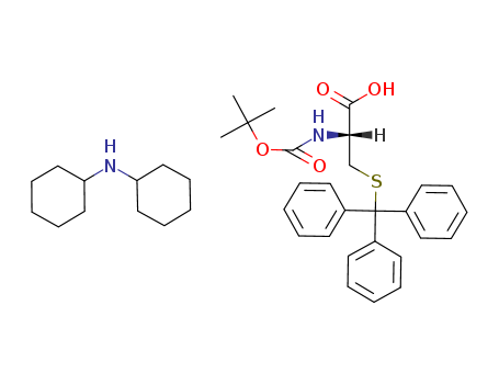 N-[(1,1-Dimethylethoxy)carbonyl]-S-(triphenylmethyl)-L-cysteine compd. with N-cyclohexylcyclohexanamine