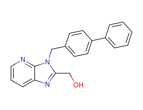 Molecular Structure of 172648-17-8 (3H-Imidazo[4,5-b]pyridine-2-methanol, 3-([1,1'-biphenyl]-4-ylmethyl)-)