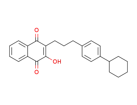 Molecular Structure of 18100-17-9 (3-[3-(4-cyclohexylphenyl)propyl]-4-hydroxynaphthalene-1,2-dione)