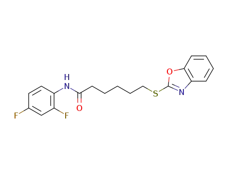 6-(benzoxazol-2-ylthio)-N-(2,4-difluorophenyl)hexanamide