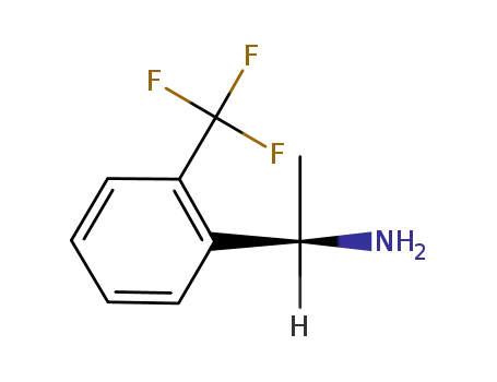 Molecular Structure of 127733-46-4 ((R)-1-[2-(Trifluoromethyl)phenyl]ethylamine)