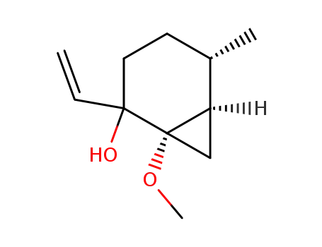 Molecular Structure of 90414-02-1 (Bicyclo[4.1.0]heptan-2-ol, 2-ethenyl-1-methoxy-5-methyl-)