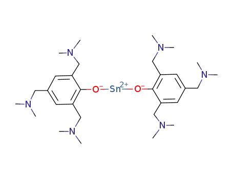 Molecular Structure of 524960-14-3 (bis[2,4,6-tris(dimethylaminomethyl)phenoxy]-stannylene)