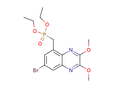 Molecular Structure of 187479-58-9 ((7-bromo-2,3-dimethoxy-quinoxalin-5-ylmethyl)-phosphonic acid diethyl ester)