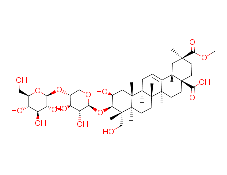 Olean-12-ene-28,29-dioicacid, 3-[(4-O-b-D-glucopyranosyl-b-D-xylopyranosyl)oxy]-2,23-dihydroxy-,29-methyl ester, (2b,3b,4a,20b)-