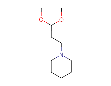 Molecular Structure of 31007-28-0 (B-PIPERIDINOPROPIONALDEHYDE DIMETHYL ACETAL)