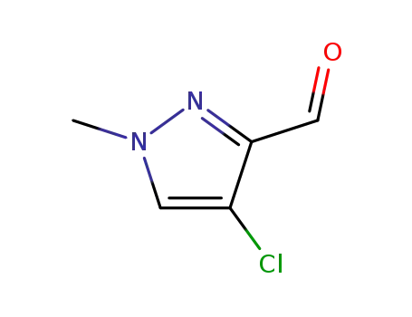 Molecular Structure of 175204-81-6 (4-CHLORO-1-METHYL-1H-PYRAZOLE-3-CARBALDEHYDE)